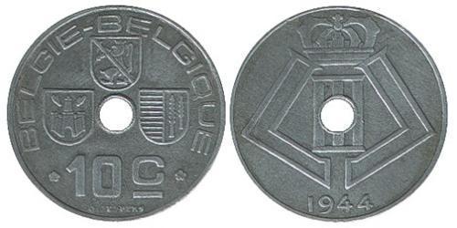 10 Centime Belgique Zinc 