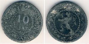 10 Centime Belgium Zinc 