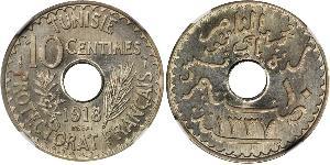 10 Centime France / Tunisia (1956 - ) Zinc 