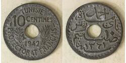10 Centime 法国 / Tunisia Zinc 