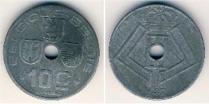 10 Centime Belgien Zink 