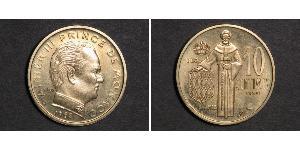 10 Centime Mónaco (1297 - )  Raniero III de Mónaco