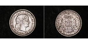 10 Centime Haiti 銀 