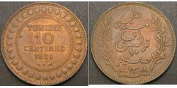 10 Centime 突尼西亞 銅 