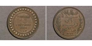 10 Centime 突尼西亞 銅 