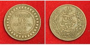 10 Centime 突尼西亞 銅 