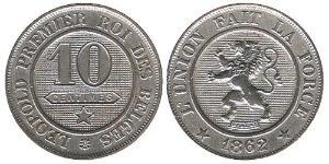 10 Centime 比利时 銅/镍 