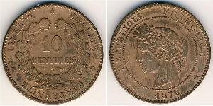 10 Centime 法兰西第三共和国 (1870 - 1940) 青铜 