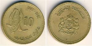 10 Centime 摩洛哥 黃銅 