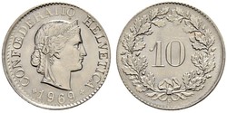 10 Centime / 10 Rappen Suisse Cuivre/Nickel 