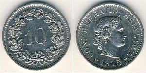 10 Centime / 10 Rappen Svizzera Rame/Nichel 