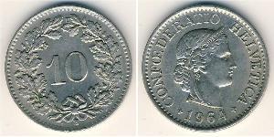 10 Centime / 10 Rappen 瑞士 銅/镍 
