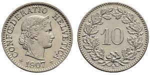 10 Centime / 10 Rappen 瑞士 銅/镍 