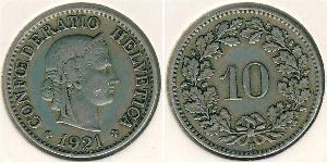 10 Centime / 10 Rappen 瑞士 銅/镍 