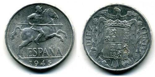 10 Centimo Espagne franquiste (1936 - 1975) Aluminium 