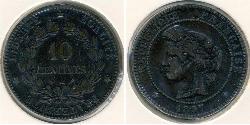 10 Centimo Frankreich Bronze 