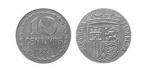 10 Centimo Segunda República Española (1931 - 1939) Iron 