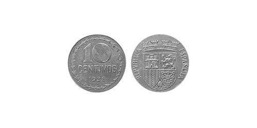 10 Centimo Segunda República Española (1931 - 1939) Iron 