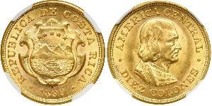 10 Colon Costa Rica (1821 - ) Or Christophe Colomb (1451 - 1506)