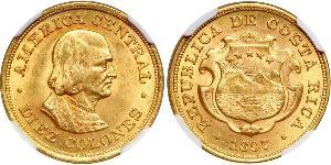 10 Colon Costa Rica (1821 - ) Or Christophe Colomb (1451 - 1506)