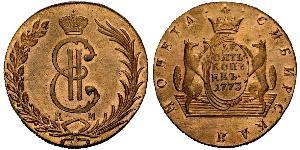 10 Copeca Impero russo (1720-1917) Rame Caterina II (1729-1796)