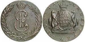 10 Copeca Impero russo (1720-1917) Rame Caterina II (1729-1796)