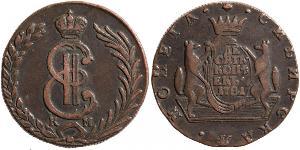 10 Copeca Impero russo (1720-1917) Rame Caterina II (1729-1796)