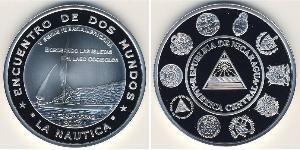 10 Cordoba Nicaragua (1821 - ) Argent 