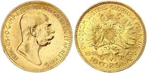 10 Corona Austria-Hungary (1867-1918) Gold Franz Joseph I (1830 - 1916)
