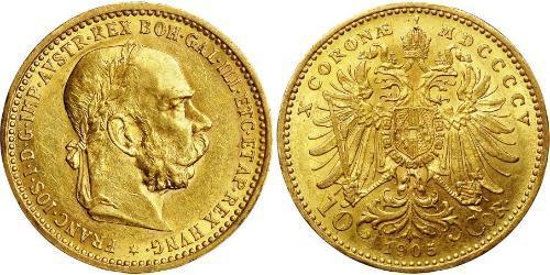 10 Corona Österreich-Ungarn (1867-1918) Gold Franz Joseph I (1830 - 1916)
