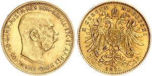 10 Corona Autriche-Hongrie (1867-1918) Or Franz Joseph I (1830 - 1916)