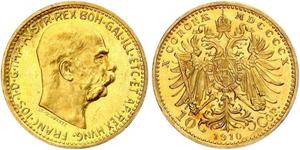 10 Corona Autriche-Hongrie (1867-1918) Or Franz Joseph I (1830 - 1916)