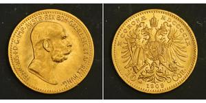 10 Corona Австро-Венгрия (1867-1918) Золото Франц Иосиф I (1830 - 1916)