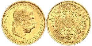 10 Corona Австро-Угорщина (1867-1918) Золото Франц Иосиф I (1830 - 1916)