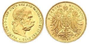 10 Corona Австро-Угорщина (1867-1918) Золото Франц Иосиф I (1830 - 1916)