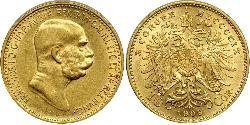 10 Corona 奥匈帝国 (1867 - 1918) 金 弗朗茨·约瑟夫一世 (1830 - 1916)