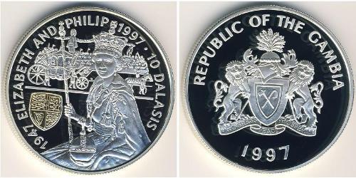 10 Dalasi Гамбія (1965 - ) Срібло 
