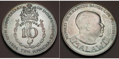 10 Dalasi 马拉维 (1964 - ) 銀 
