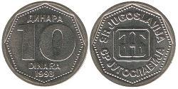 10 Dinar Socialist Federal Republic of Yugoslavia (1943 -1992) Copper/Zinc 