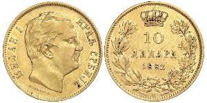 10 Dinar Serbien Gold Milan I. (Serbien)