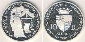 10 Diner Andorra (1278 - ) Argent 