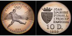10 Diner Andorra (1278 - ) Silber 