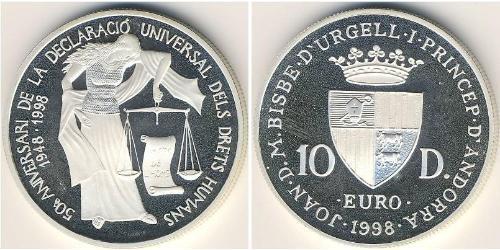 10 Diner Andorra (1278 - ) Silver 