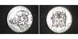 10 Dollar Jamayica (1962 - ) Argent Christophe Colomb (1451 - 1506)