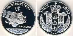 10 Dollar Niue (1974 - ) Argent 