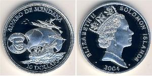 10 Dollar Salomon Argent Elizabeth II (1926-2022)
