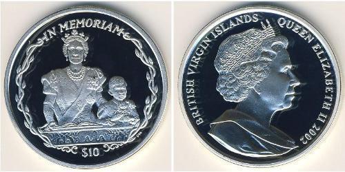 10 Dollar Îles Vierges Argent 