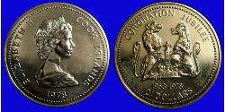10 Dollar Cook Islands (1965 - ) Cuivre/Nickel Elizabeth II (1926-2022)
