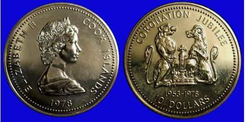 10 Dollar Cook Islands (1965 - ) Cuivre/Nickel Elizabeth II (1926-2022)