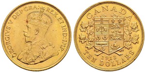 10 Dollar Canada Gold George V of the United Kingdom (1865-1936)